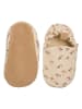 Lait et Miel Baumwoll-Krabbelschuhe "Robin" in Beige