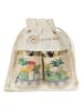 Lait et Miel Leren kruipschoenen "Little train" beige/meerkleurig
