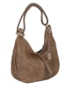 Anna Morellini Leder-Schultertasche "Concetta" in Braun - (B)38 x (H)34 x (T)10 cm