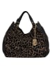 Lucca Baldi Leren handtas zwart - (B)34 x (H)27 x (D)8 cm