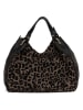 Lucca Baldi Leder-Henkeltasche in Schwarz - (B)34 x (H)27 x (T)8 cm