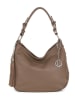 Lia Biassoni Leren schoudertas "Garga" taupe - (B)36 x (H)26 x (D)10 cm