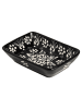 Ottoman Seifenschale "Night" in Schwarz - (L)13 x (B)9,5 x (H)6 cm