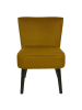 Rétro Chic Fotel w kolorze musztardowym - 55 x 76 x 63 cm