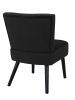 Rétro Chic Sessel in Schwarz - (B)55 x (H)76 x (T)63 cm