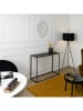 Rétro Chic Sidetable "Havana" zwart - (B)117 x (H)77 x (D)35 cm