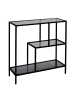 Rétro Chic Standregal in Schwarz - (B)80 x (H)79,5 x (T)30 cm