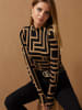 Cool and sexy Longsleeve in Schwarz/ Hellbraun