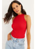 Cool and sexy Top in Rot