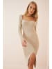 Happiness Istanbul Kleid in Creme
