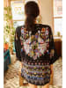 Olalook Cape in Schwarz/ Bunt