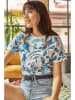 Olalook Shirt crème/blauw