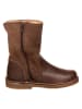 kmins Leder-Winterstiefel in Braun