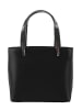 LAMARTHE Skórzana torebka "Portofino" w kolorze czarnym - 28 x 20 x 10 cm