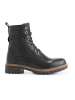 TRAVELIN' Leder-Boots "Kvosted" in Schwarz