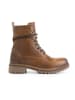 TRAVELIN' Leren boots "Kvosted" lichtbruin