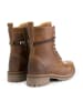 TRAVELIN' Leder-Boots "Kvosted" in Hellbraun