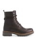 TRAVELIN' Leren boots "Kvosted" bruin