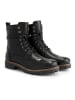 TRAVELIN' Leder-Boots "Kvosted" in Schwarz