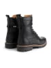 TRAVELIN' Leren boots "Kvosted" zwart