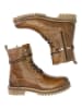 TRAVELIN' Leder-Boots "Kvosted" in Hellbraun