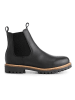 TRAVELIN' Leder-Chelsea-Boots "Randers" in Schwarz