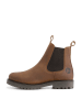TRAVELIN' Leren chelseaboots "Rodhus" bruin