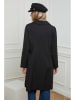 Plus Size Company Płaszcz przejściowy "Ardoise" w kolorze czarnym
