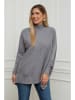 Plus Size Company Sweter "Bastos" w kolorze szarym