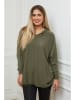 Plus Size Company Bluza "Caliss" w kolorze khaki