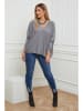 Plus Size Company Sweter "Cora" w kolorze szarym