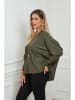 Plus Size Company Sweter "Cora" w kolorze khaki