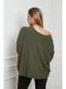Plus Size Company Sweter "Cora" w kolorze khaki