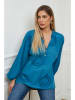 Plus Size Company Bluzka "Erjie" w kolorze niebieskim
