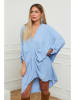Plus Size Company Sukienka "Fanta" w kolorze błękitnym