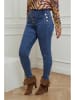 Plus Size Company Spijkerbroek "Fiona" - skinny fit - blauw
