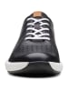 Clarks Leder-Sneakers in Schwarz