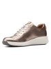 Clarks Leren sneakers goudkleurig