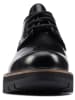Clarks Leder-Schnürschuhe ''Orianna Derby'' in Schwarz