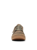 Clarks Skórzane sneakersy "Barleigh Lace" w kolorze khaki