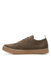 Clarks Skórzane sneakersy "Barleigh Lace" w kolorze khaki