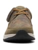 Clarks Skórzane sneakersy w kolorze khaki