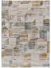 Atticgo Kurzflor-Teppich "Kilis" in Creme/ Orange/ Blau