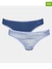 Sloggi 2er-Set: Strings in Hellblau/ Blau