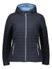 Killtec Doorgestikte jas donkerblauw