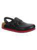 Birkenstock Leder-Clogs "Kay" in Schwarz - Weite N