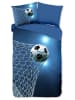 Pure Microvezel beddengoedset "Fans" blauw