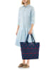 Reisenthel Shopper bag "E1" w kolorze granatowo-czerwonym - 50 x 26,5 x 16,5 cm