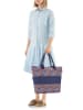 Reisenthel Shopper bag "E1" w kolorze granatowym ze wzorem - 50 x 26,5 x 16,5 cm