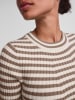 Pieces Sweter w kolorze beżowo-jasnobrązowym